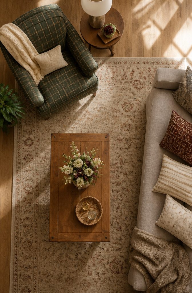 Plaid Living Room Ideas: Patterns, Styles and Decor 13 A color palette strategy for coordinating with plaid decor.